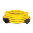 a yellow extension hose with black fittings.