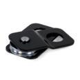 a pair of black pedals sitting on top of each other.