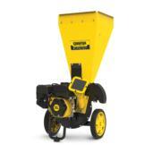 a yellow and black machine on a white background.