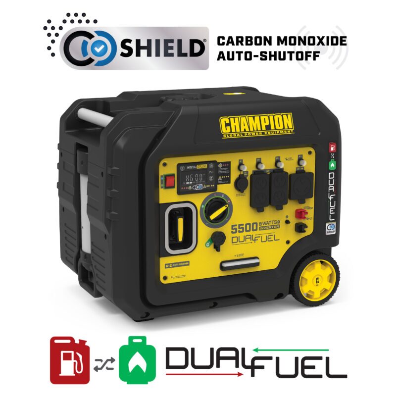 5500W Electric Start Dual Fuel Inverter - 201273 - Champion Power