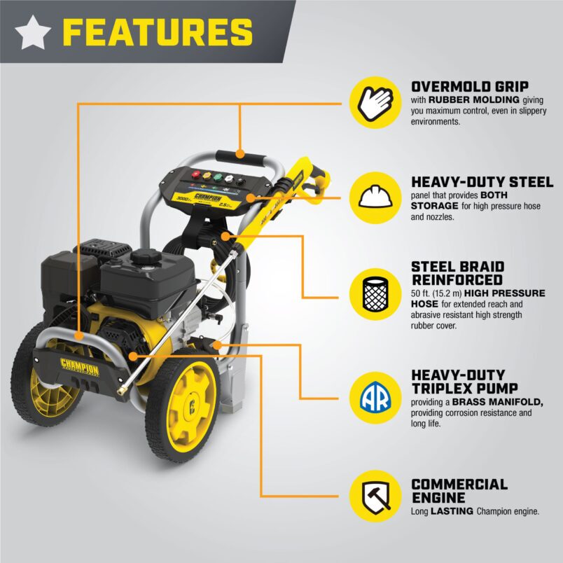 3000 PSI Pressure Washer - 201425 - Champion Power Equipment