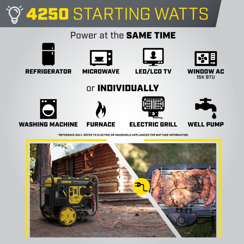4250W Open Frame Inverter with CO Shield® - 201226 - Champion