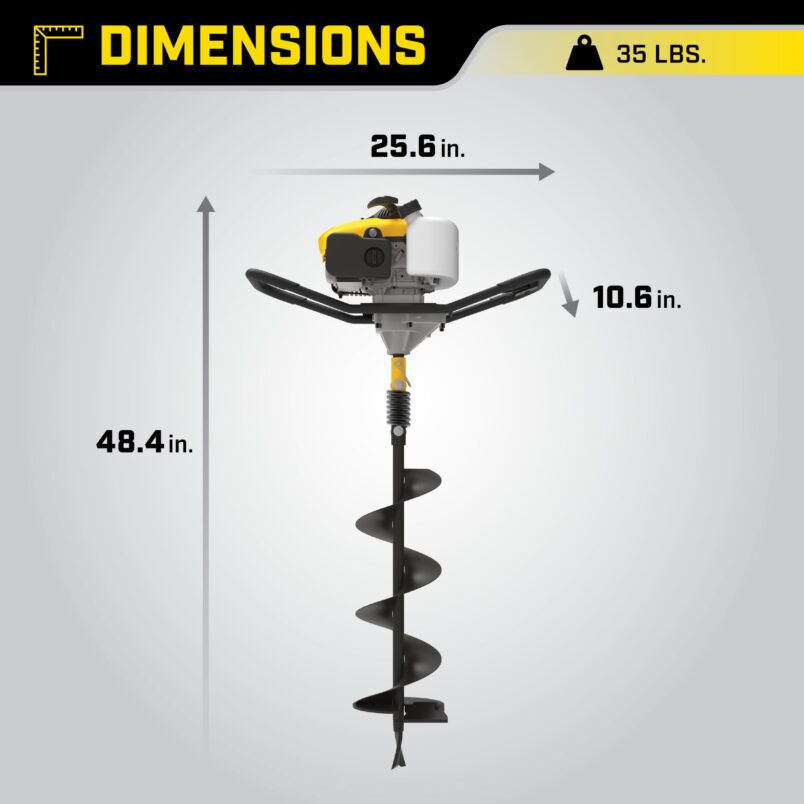 ROBOTⅡ Biotar4cm F2 53 cc 4-Cycle Auger - 201092 - Champion Power Equipment