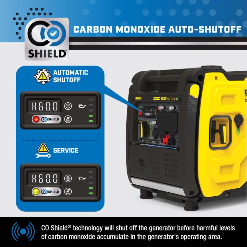 5500W Electric Start Dual Fuel Inverter with CO Shield® - 201469