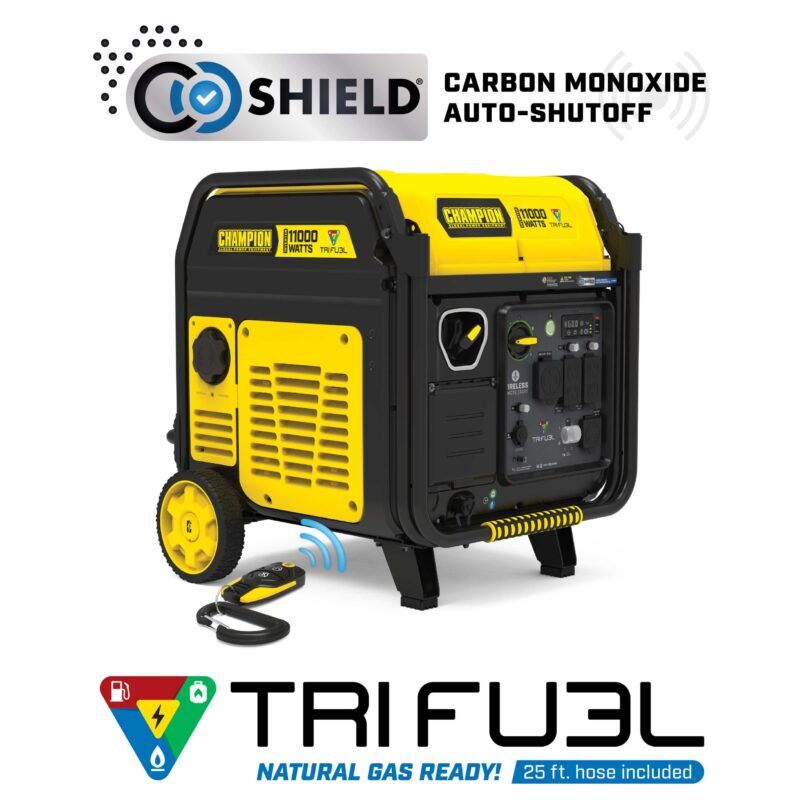 11,000W Wireless Start Tri Fuel Inverter with CO Shield® - 201423