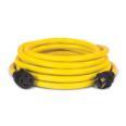 a yellow extension hose with black fittings.
