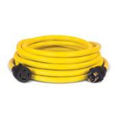 a yellow extension hose with black fittings.