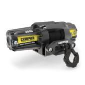 a black and yellow win winch on a white background.