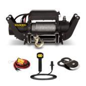 a winch is shown with a wire and cable.
