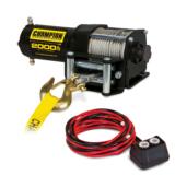 a winch with a rope and a cord.