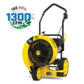 a yellow and black machine with a white background.