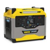 a yellow and gray generator with the words champion written on it.
