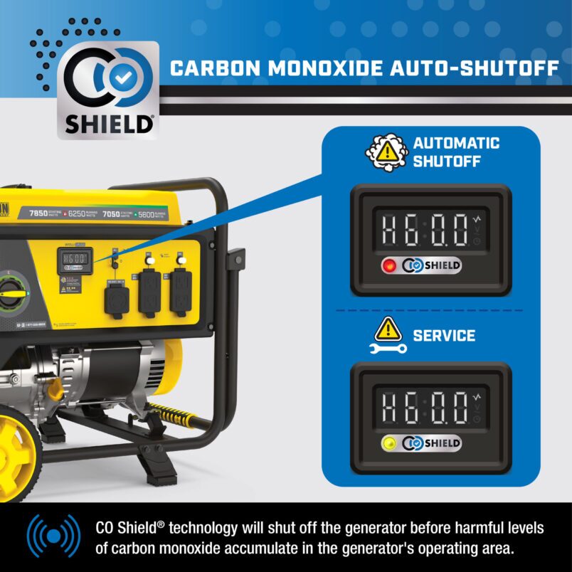 6250W Dual Fuel Generator with CO Shield® - 201463 - Champion