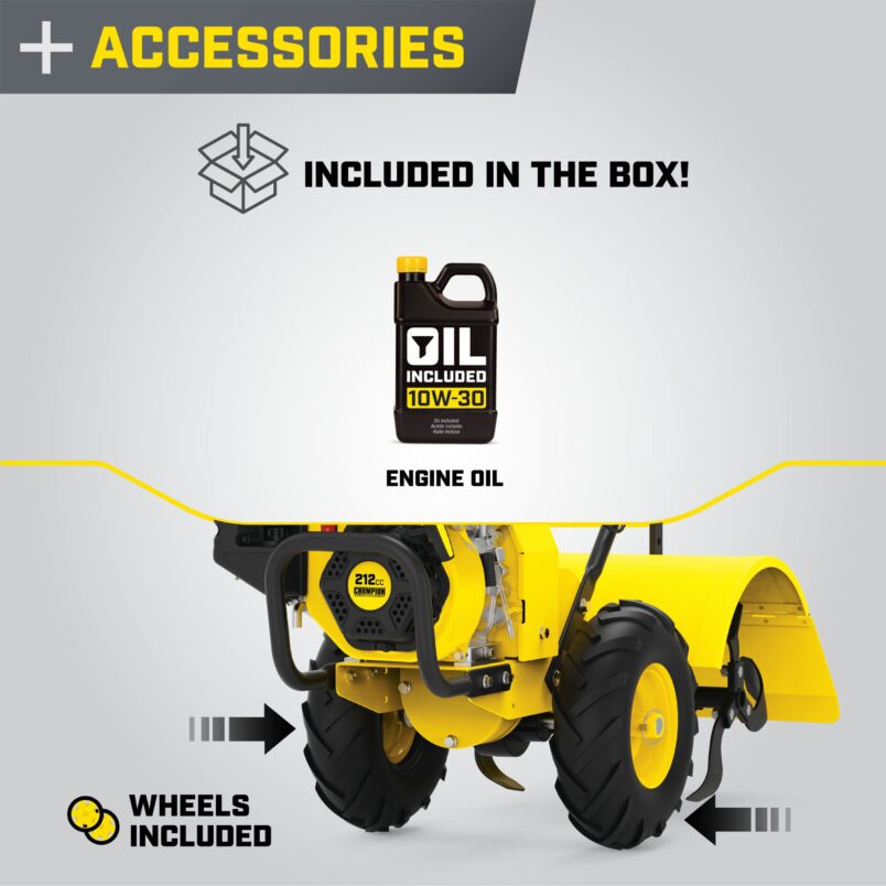 19 in. Rear Tine Tiller - 201464 - Champion Power Equipment