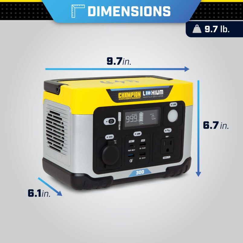 285 Wh Li-ion Power Station - 201188 - Champion Power Equipment