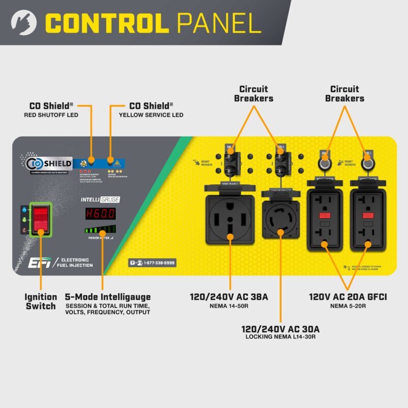 9200W Electric Start EFI Generator with CO Shield® - 201431