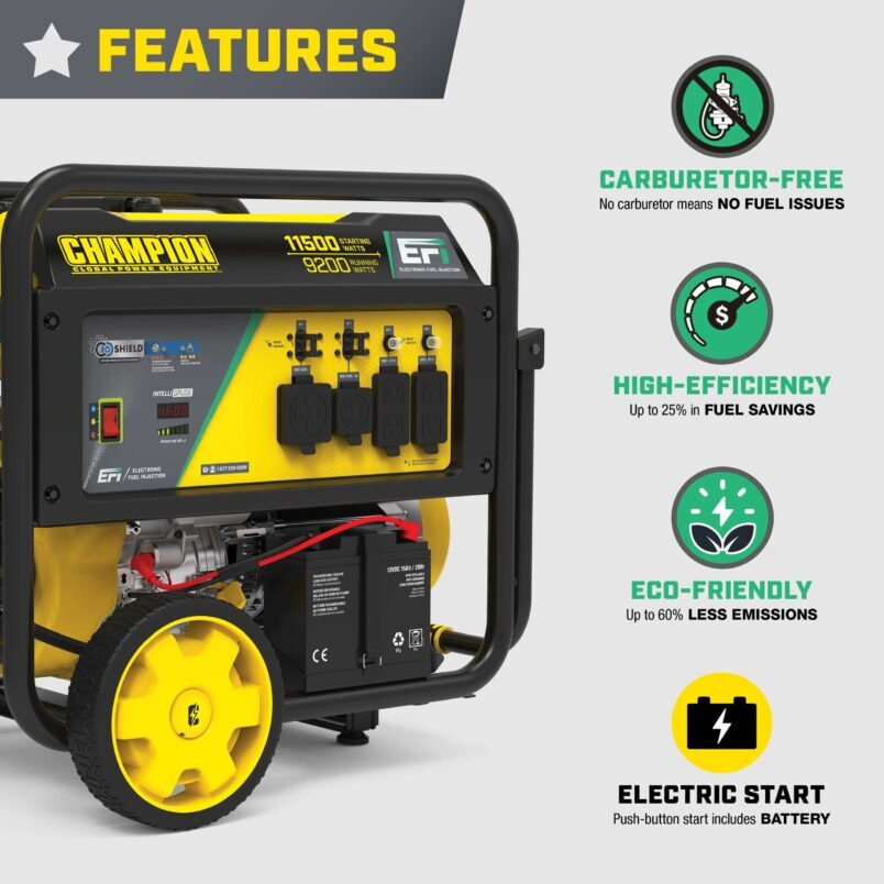 9200W Electric Start EFI Generator with CO Shield® - 201431