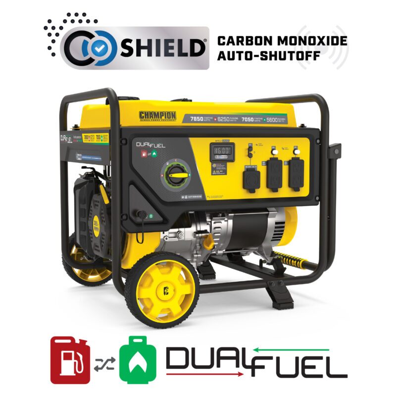 6250W Dual Fuel Generator with CO Shield® - 201463 - Champion