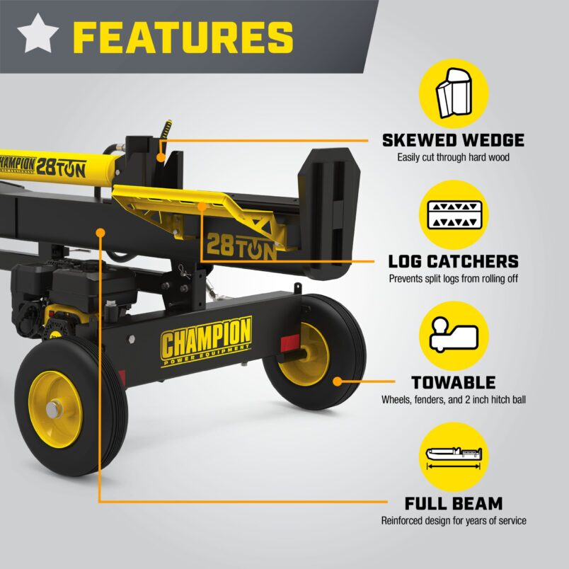 28-Ton Log Splitter - 201496 - Champion Power Equipment