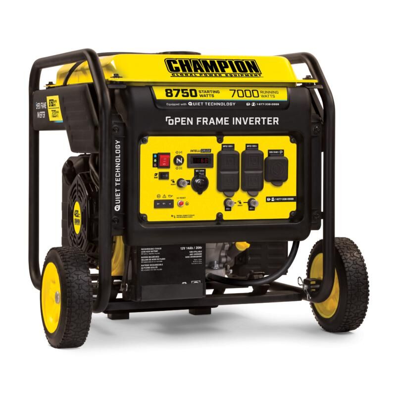 8750W Electric Start Open Frame Inverter - 100520 - Champion Power