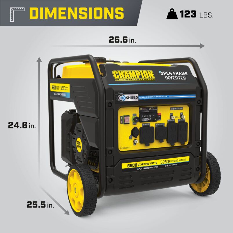 6500W Open Frame Inverter with CO Shield® - 201066 - Champion
