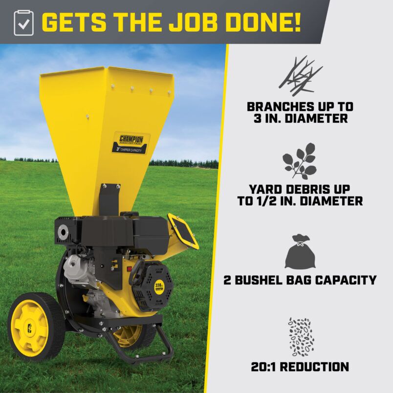 3-Inch Chipper Shredder - 201353 - Champion Power Equipment
