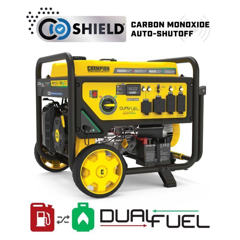 8000W Electric Start Dual Fuel Generator with CO Shield® - 201284